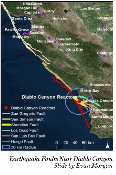 Diablo Canyon reactor & map