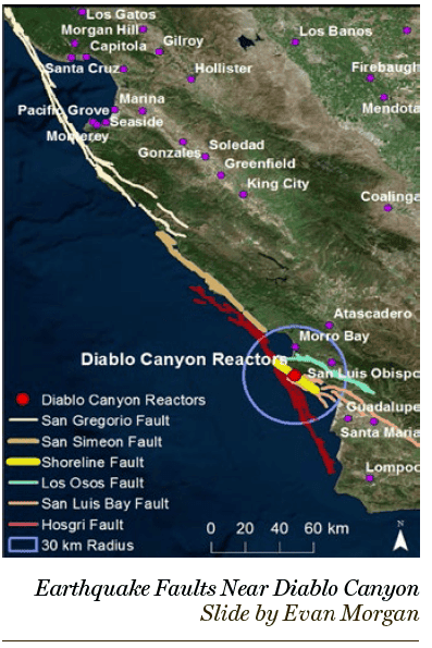 Diablo Canyon reactor & map