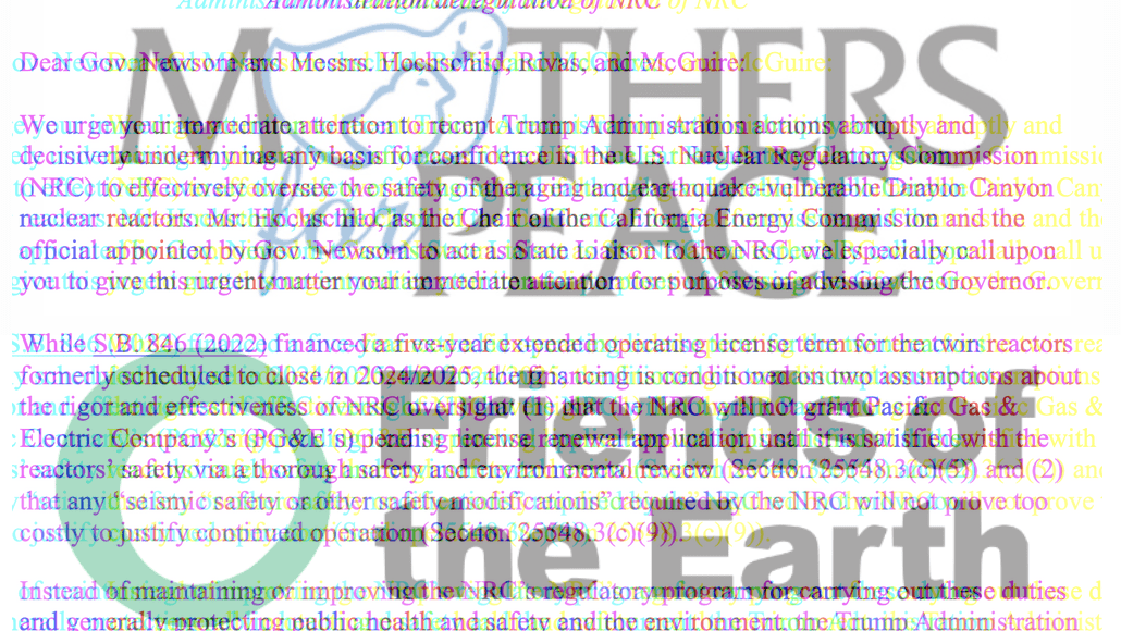 Mothers of piece and friends of earth logo overlaying text