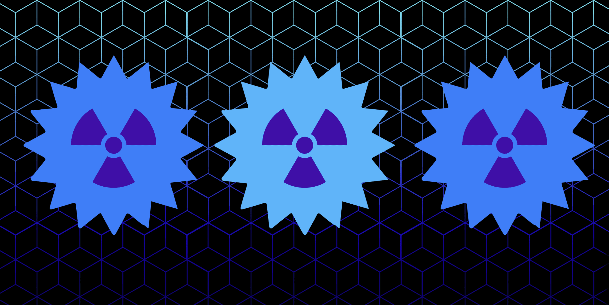 Nuclear blue graphic