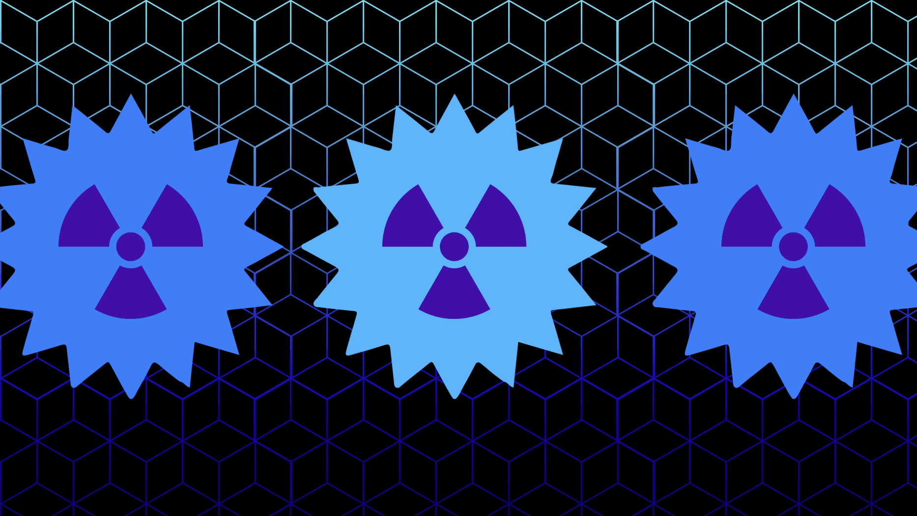 Nuclear blue graphic