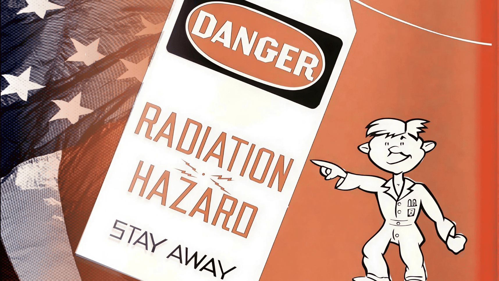 Danger Radiation Hazard US Flag